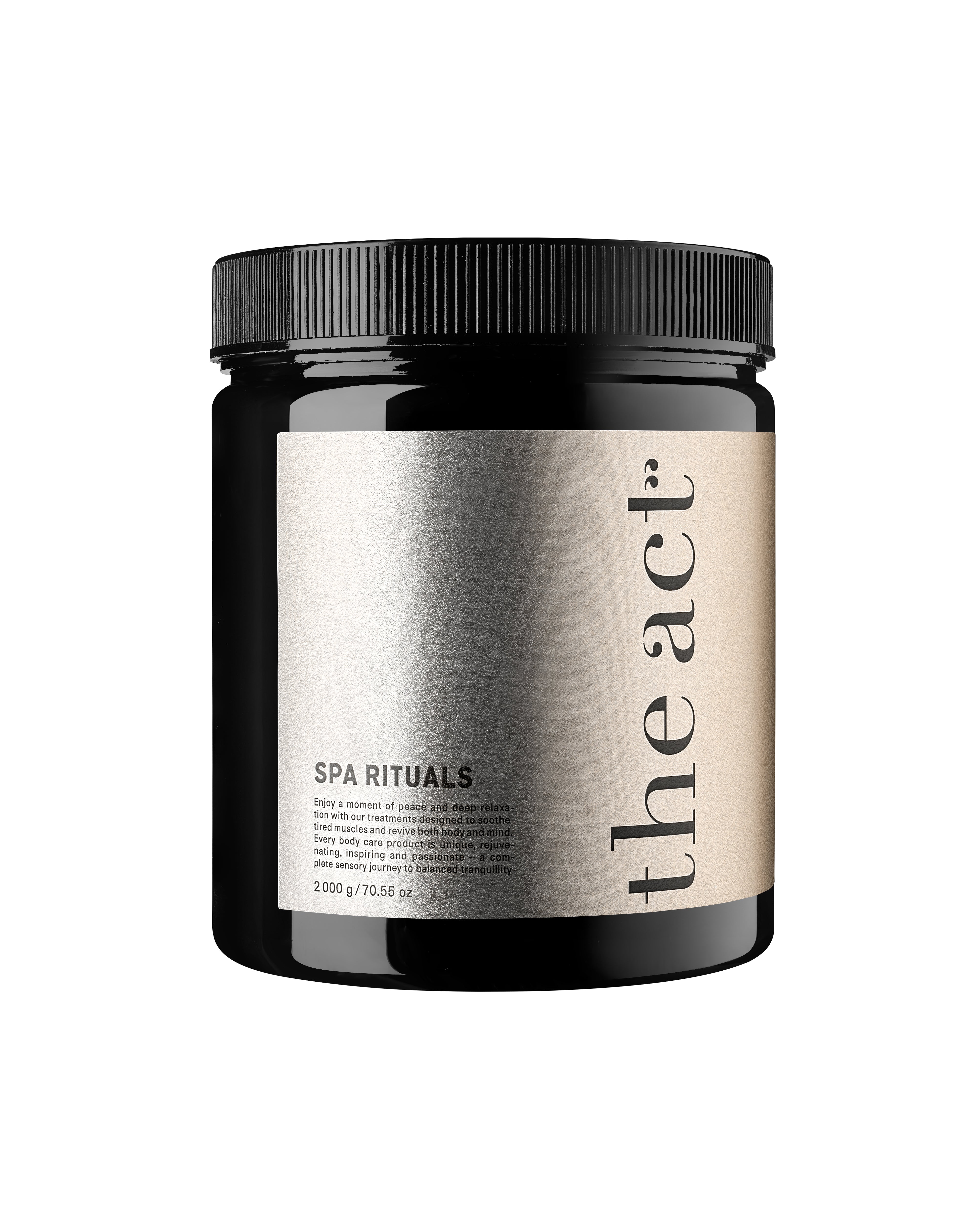 Jar of 'the act' Spa Rituals product on a white background
